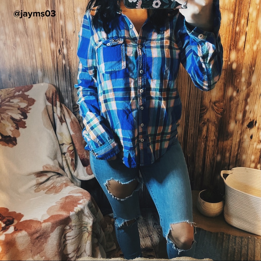 Hollister button up flannel